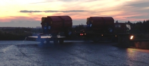 Marshall Agricultural Trailer Manufacturer - MAN Lorry Loaded with Spreaders